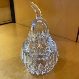 Gorham Althea Pear-shaped Crystal Glass Condiment Marmalade Jam Jar